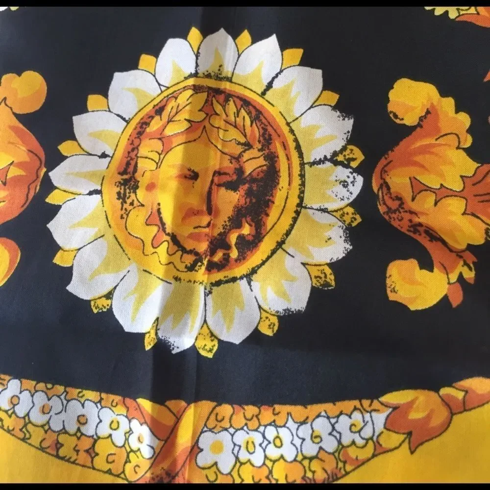 Vintage TISSOT Swiss silk scarf foulard